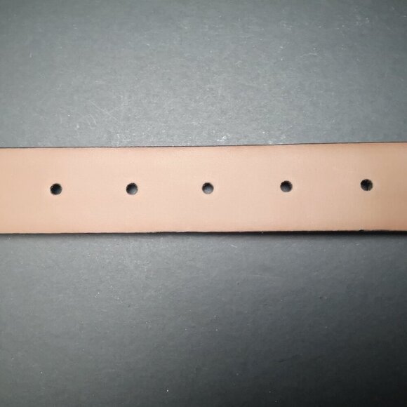 Florsheim Made in Italy Men's Size 30 Brown Croco Grain Italian Leather Belt - Picture 4 of 10